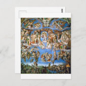 Das letzte Urteil, Michelangelo, 1536-1541 Postkarte (Vorne/Hinten)
