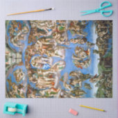 Das letzte Urteil, Michelangelo, 1536-1541 Seidenpapier (Basteln)