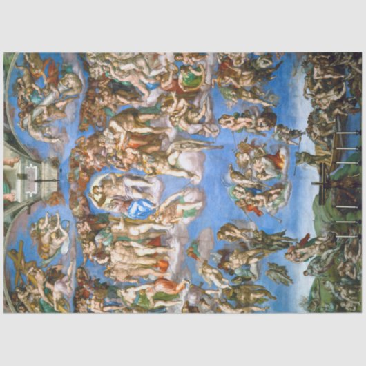 Das letzte Urteil, Michelangelo, 1536-1541 Seidenpapier (Vorderseite)