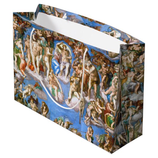 Das letzte Urteil, Michelangelo Große Geschenktüte (Rückseite Schrägansicht)