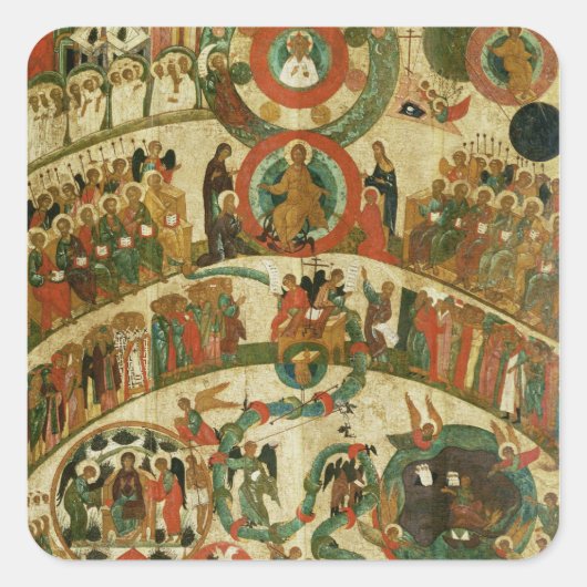 Das letzte Urteil Quadratischer Aufkleber (Vorderseite)