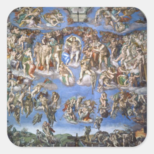 Das letzte Urteil Quadratischer Aufkleber (Vorderseite)