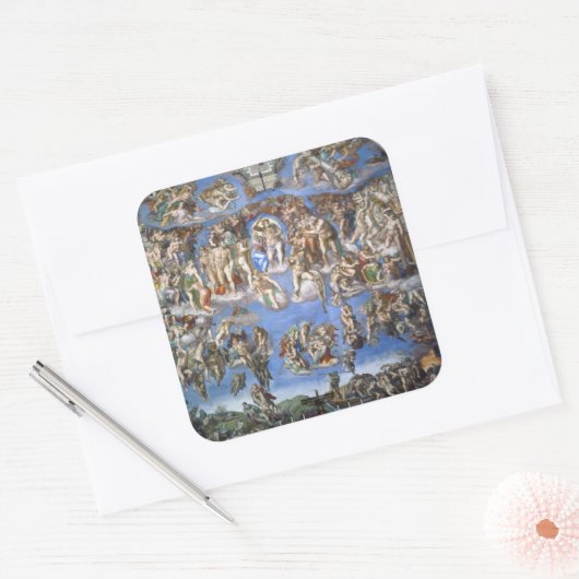 Das letzte Urteil Quadratischer Aufkleber (Umschlag)