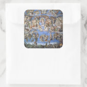 Das letzte Urteil Quadratischer Aufkleber (Tasche)