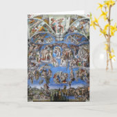 Das letzte Urteil - Sixtinische Kapelle, Vatikanst Karte (Gelbe Blume)