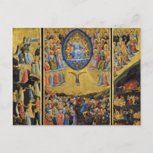 Das letzte Urteil über den Winged Altar von Fra An Postkarte