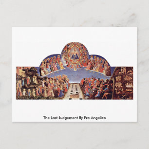 Das letzte Urteil von Fra Angelico Postkarte
