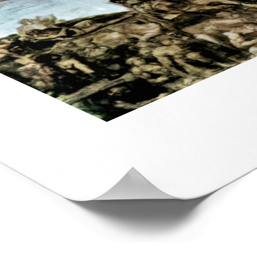 Das letzte Urteil von Michelangelo Buonarroti Poster (Ecke)