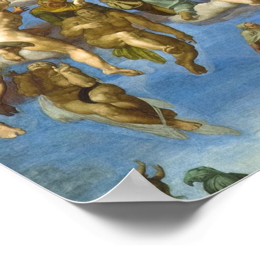 Das letzte Urteil von Michelangelo Poster (Ecke)