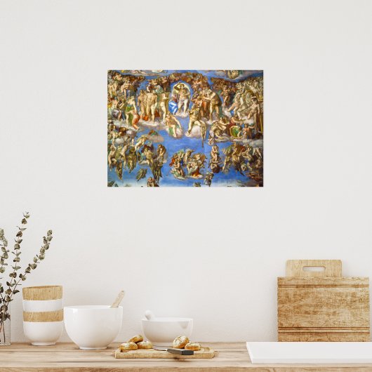 Das letzte Urteil von Michelangelo Poster (Küche)