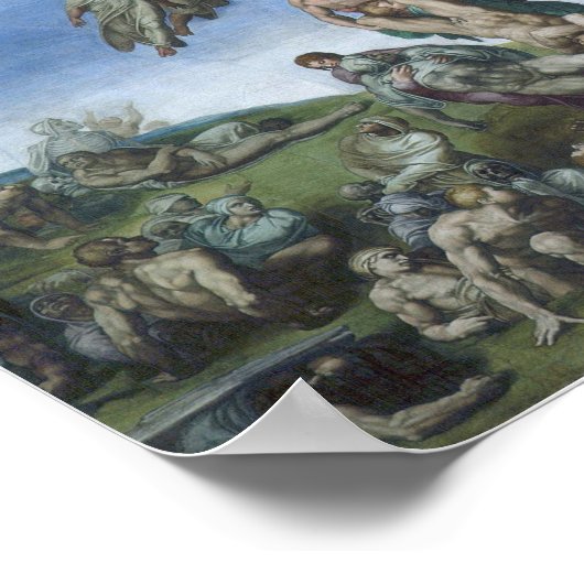Das letzte Urteil von Michelangelo - Poster (Ecke)