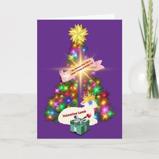 Das letzte Weihnachtsgeschenk ist das Lamm Gottes Karte (Vorderseite)