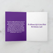 Das letzte Weihnachtsgeschenk ist das Lamm Gottes Karte (Innenseite)