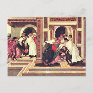 Das letzte Wunder und der Tod des heiligen Zenobiu Postkarte