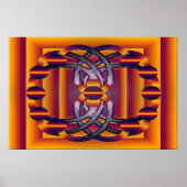 das leuchtende Molekül Poster (Vorne)