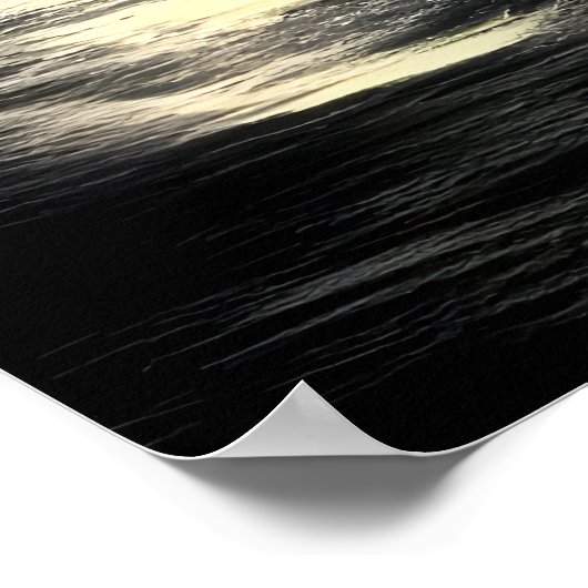 Das Leuchtturm am Meer | AI Art Poster (Ecke)