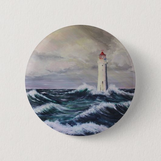 Das Leuchtturm Button (Vorderseite)