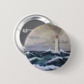 Das Leuchtturm Button (Vorne & Hinten)