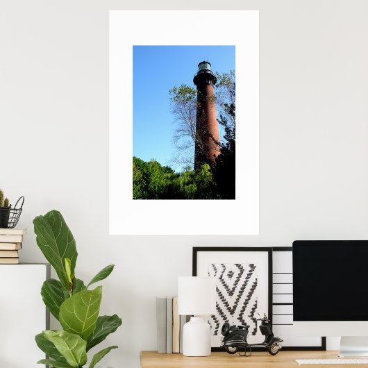 Das Leuchtturm Currituck Poster (Heimbüro)