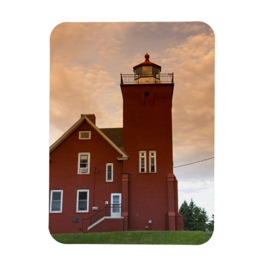 Das Leuchtturm der beiden Häfen mit Blick auf die  Magnet (Vertikal)