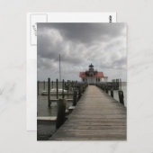 Das Leuchtturm des Roanoke-Südens Postkarte (Vorne/Hinten)