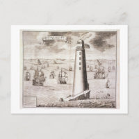Das Leuchtturm Eddystone, mit Gravur von Hendrick 