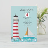 Das Leuchtturm Einladung (Stehend Vorderseite)