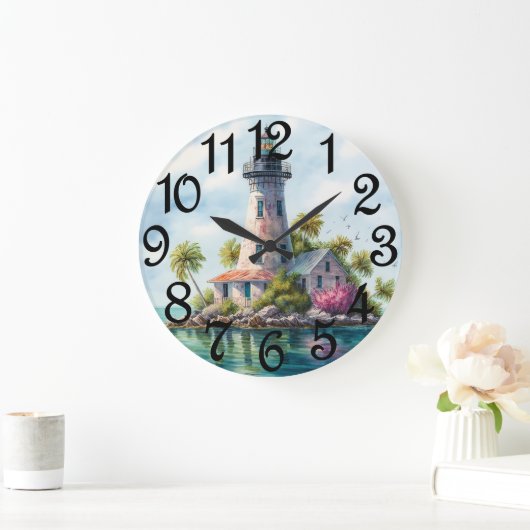 Das Leuchtturm Große Wanduhr (Zuhause)