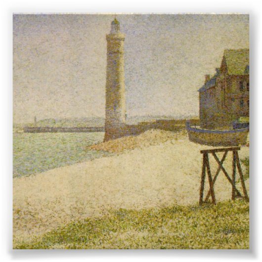Das Leuchtturm in Honfleur von Georges Seurat Fotodruck (Vorne)