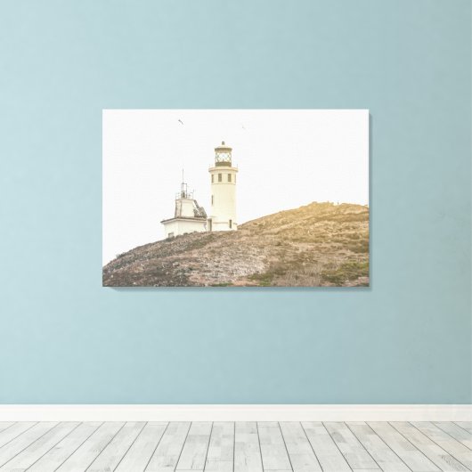 Das Leuchtturm Leinwanddruck (Insitu (Holzboden))