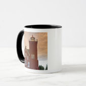 Das Leuchtturm mit zwei Häfen und Blick auf die Bu Tasse (Vorderseite Links)