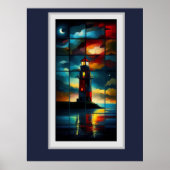 Das Leuchtturm Poster (Vorne)