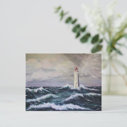 Das Leuchtturm Postkarte (Stehend Vorderseite)