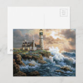Das Leuchtturm Postkarte (Vorne/Hinten)