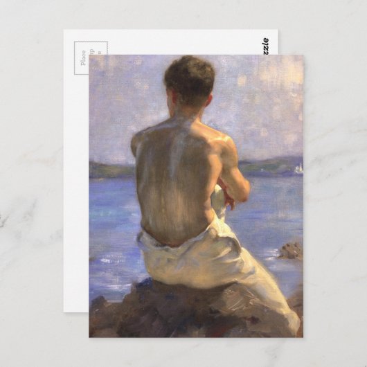 Das Leuchtturm Postkarte (Vorne/Hinten)