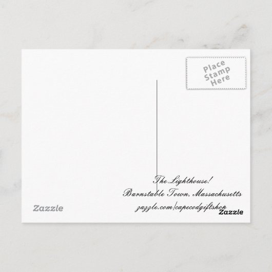 Das Leuchtturm! Postkarte (Rückseite)