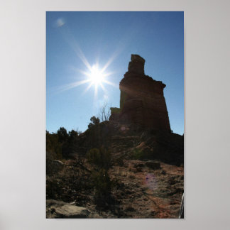 Das Leuchtturm Rock Formation in Palo Dura Canyon Poster