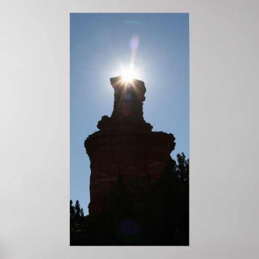 Das Leuchtturm Rock Formation in Palo Dura Canyon Poster (Vorne)