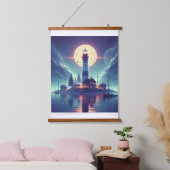 Das Leuchtturm Wandteppich Mit Holzrahmen (Schlafzimmer)