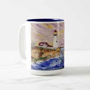 Das Leuchtturm Zweifarbige Tasse