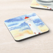 Das Leuchtturmgebirge Getränkeuntersetzer (Linke Seite)