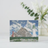 Das Leuchtturmhaus Postkarte (Stehend Vorderseite)