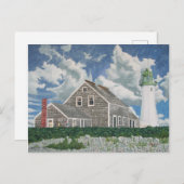 Das Leuchtturmhaus Postkarte (Vorne/Hinten)