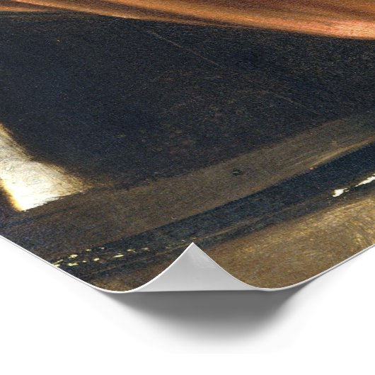 Das Leugnen des Heiligen Peter Poster (Ecke)