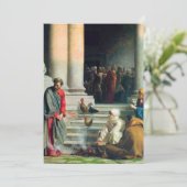 Das Leugnen von Peter durch Carl Bloch Dankeskarte (Stehend Vorderseite)