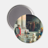 Das Leugnen von Peter durch Carl Bloch Magnet (Vorderseite/Rückseite)