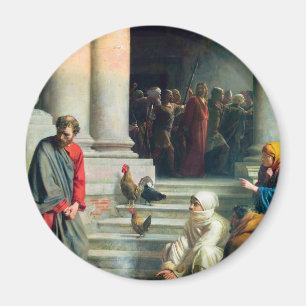 Das Leugnen von Peter durch Carl Bloch Magnet