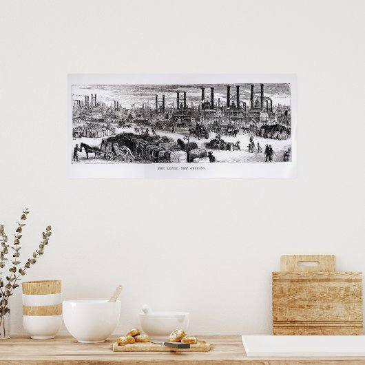 Das Levee, New Orleans Poster (Küche)
