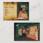 DAS LIBRARISCHE MONOGRAMM VISITENKARTE (Vorne/Hinten)