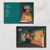 DAS LIBRARISCHE MONOGRAMM VISITENKARTE (Vorne/Hinten)